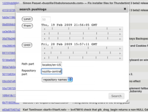 Sample search dialog